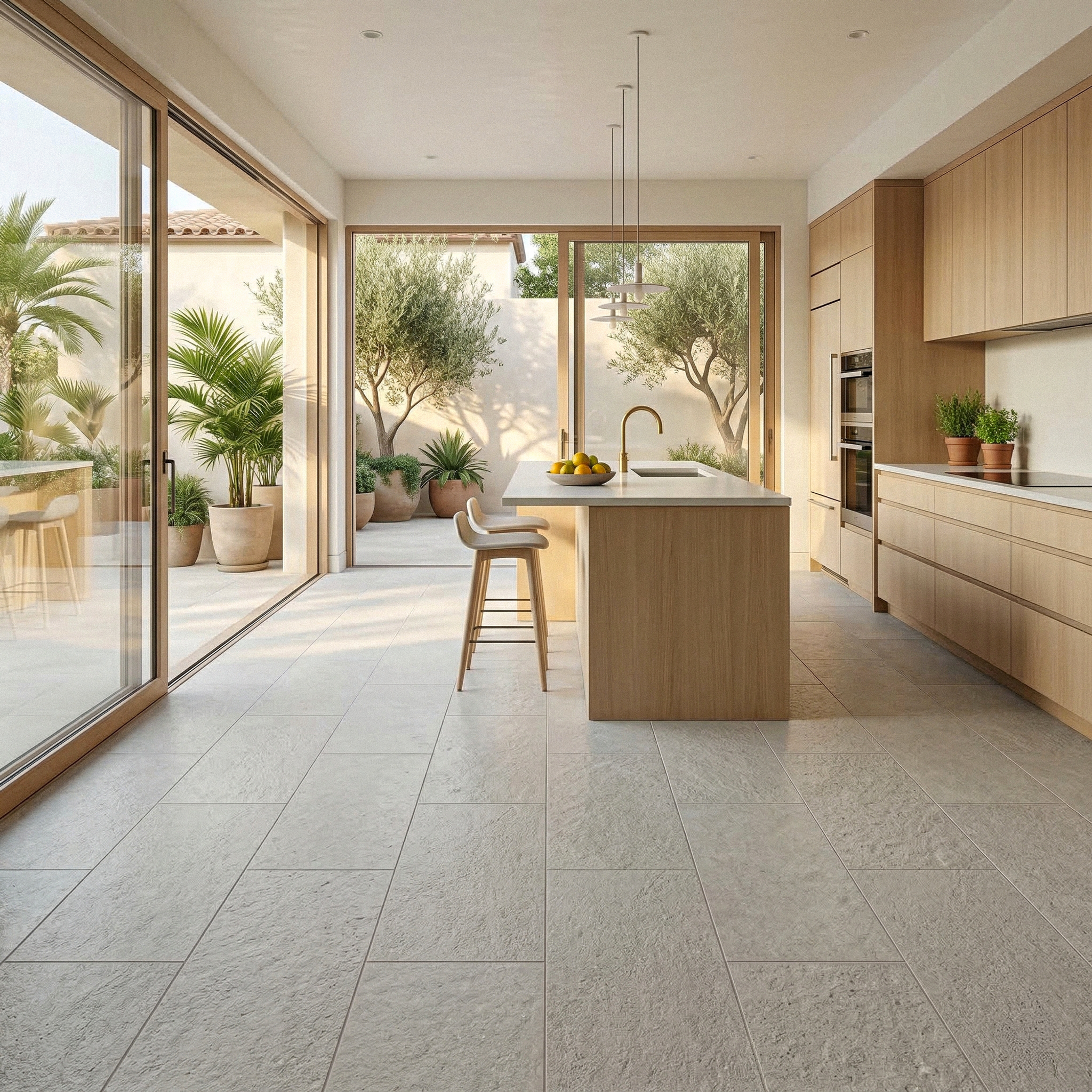 LIGHT GRAY PORCELAIN TILE