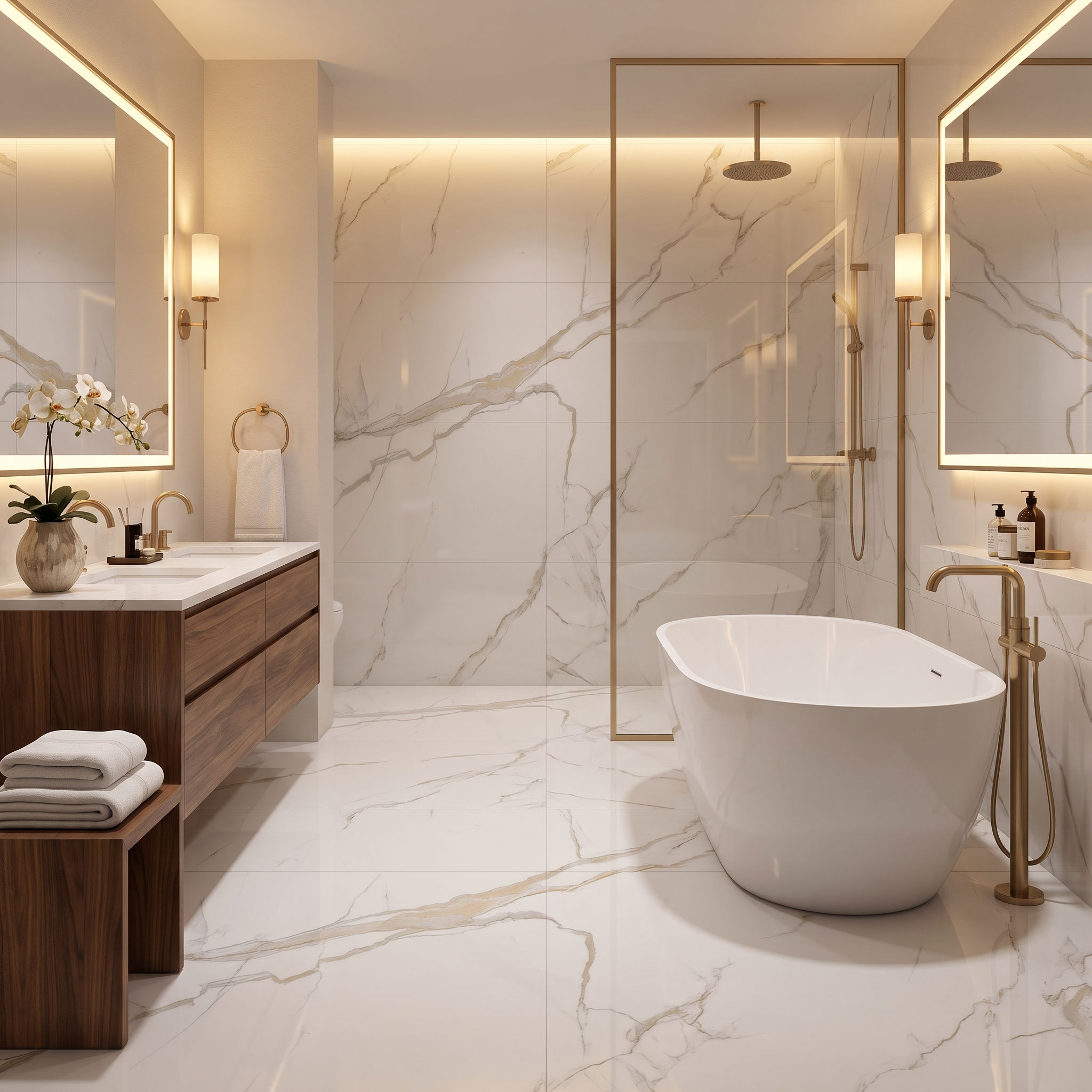 CALACATTA GOLD PORCELAIN TILE
