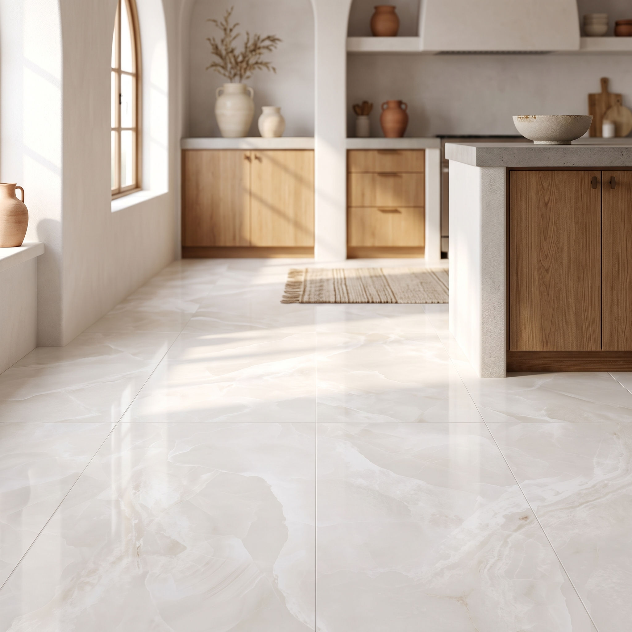 ONYX WHITE PORCELAIN TILE