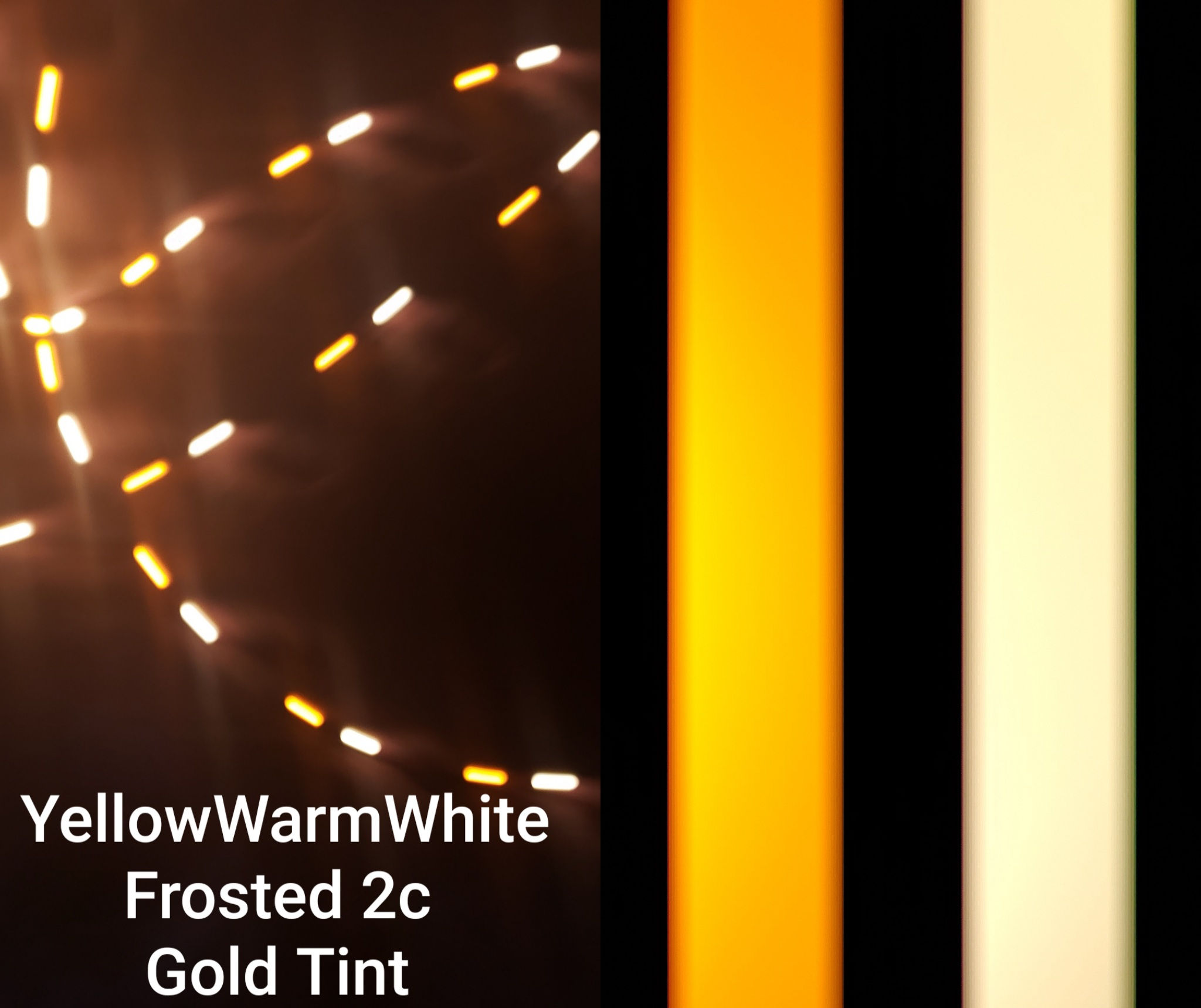 Yellow Warm White 2 Color Strobe