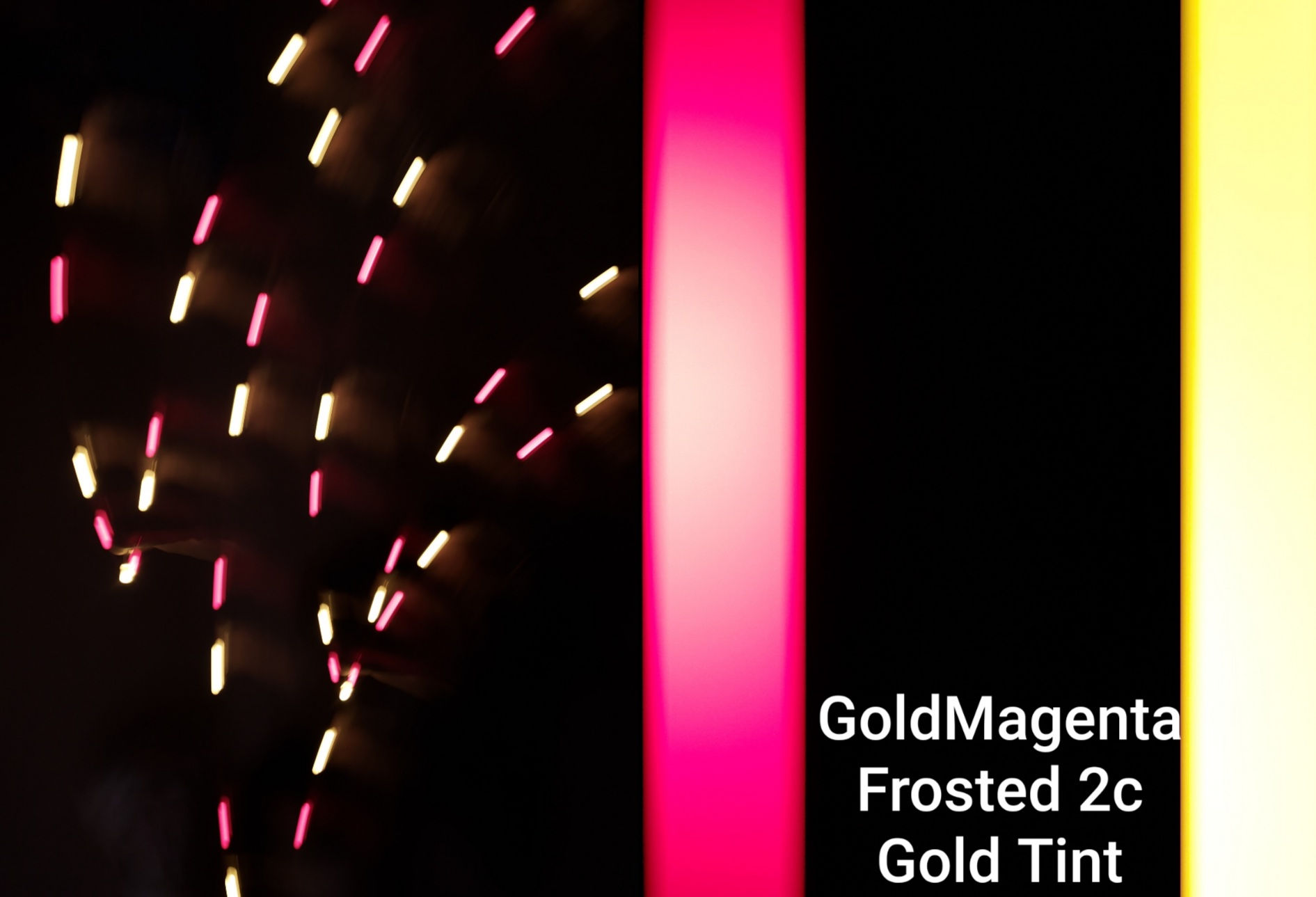 Gold Magenta 2 Color Strobe
