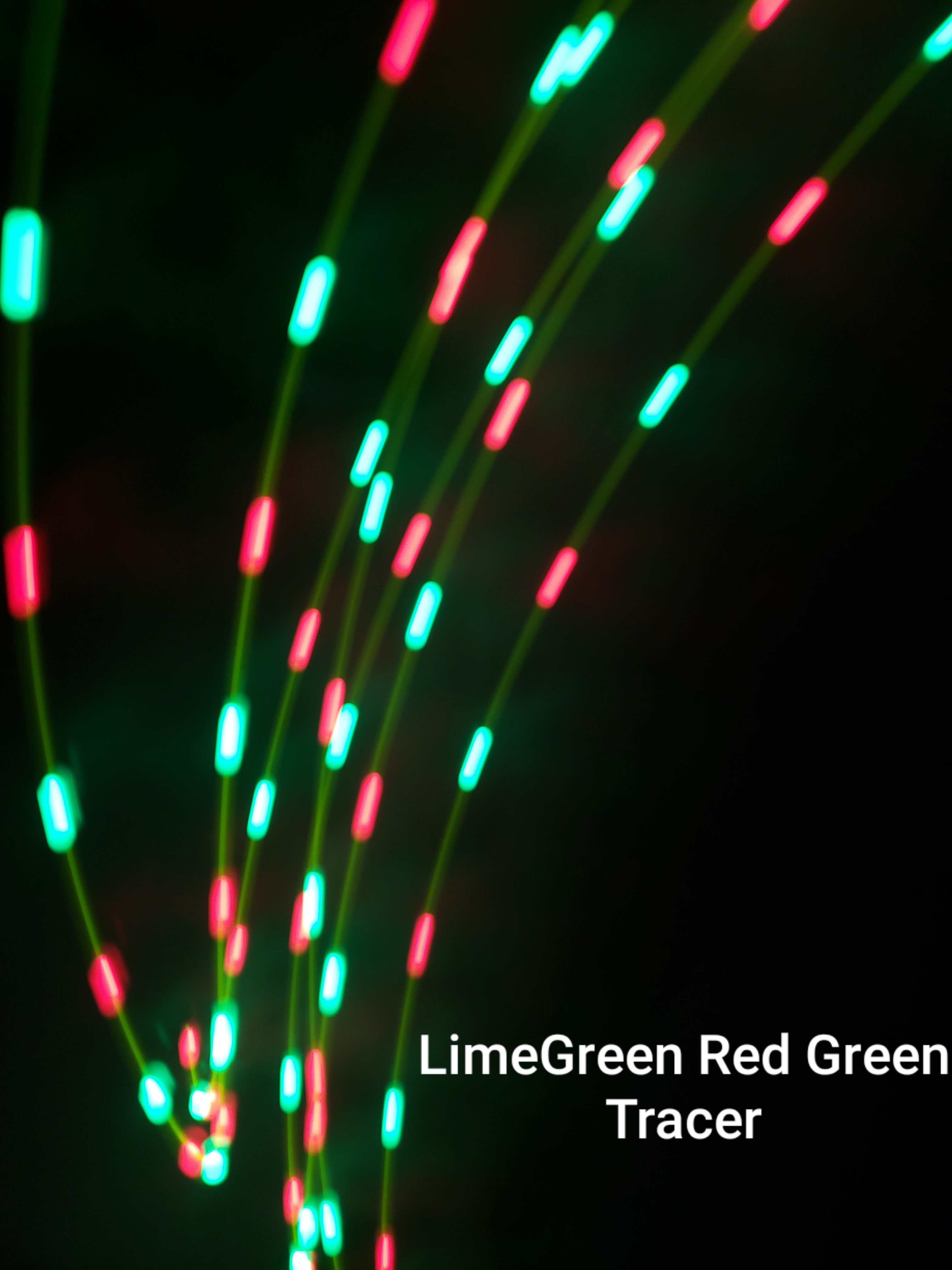 Lime Green Red Green Tracer