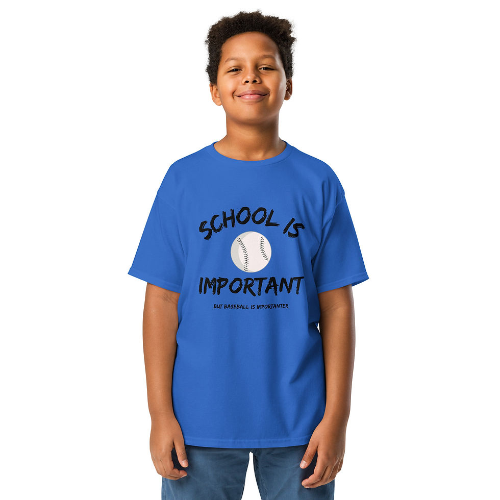 Thumbnail: Baseball is Importanter - Youth Tee