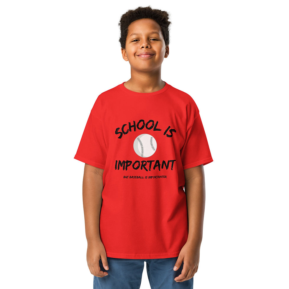 Thumbnail: Baseball is Importanter - Youth Tee