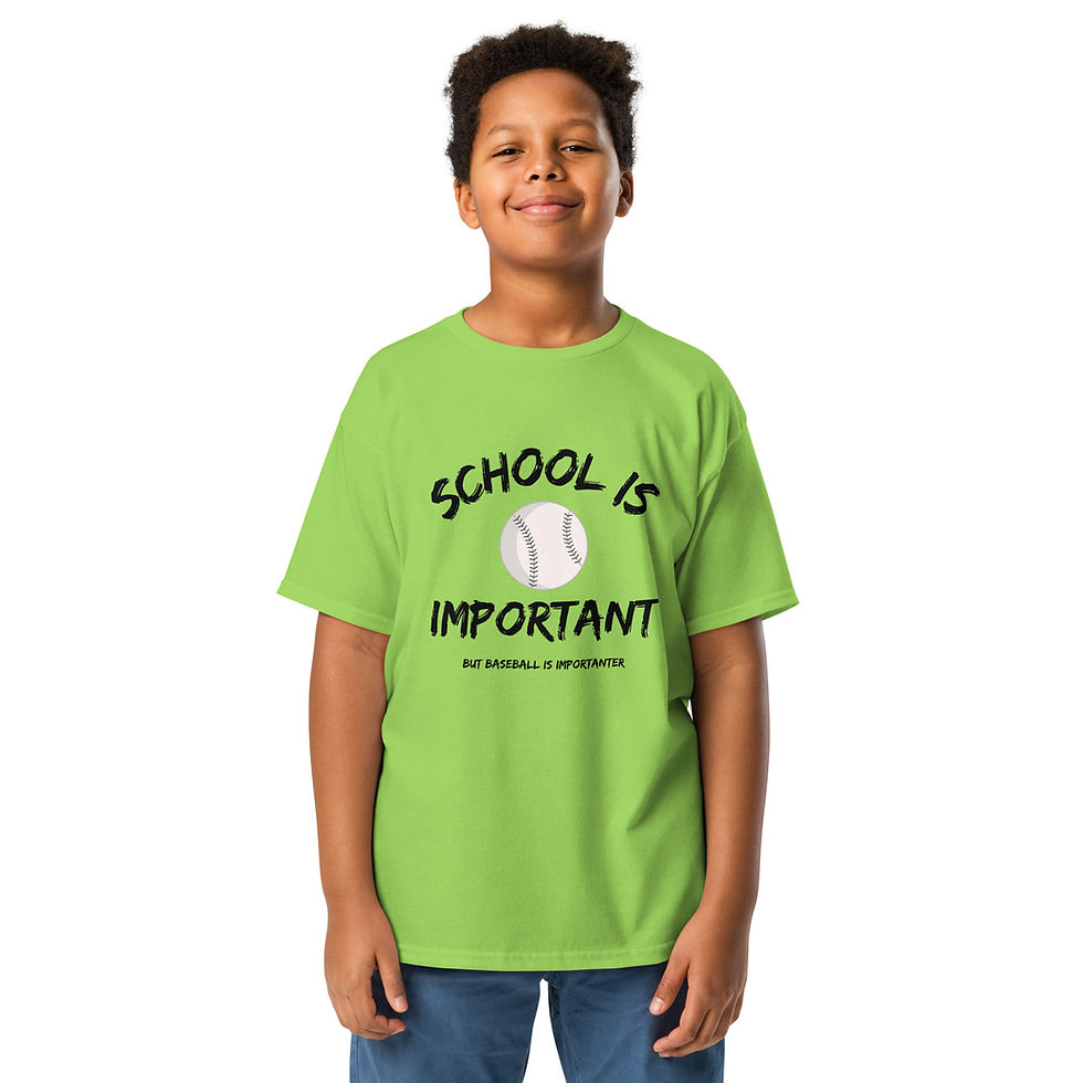 Thumbnail: Baseball is Importanter - Youth Tee