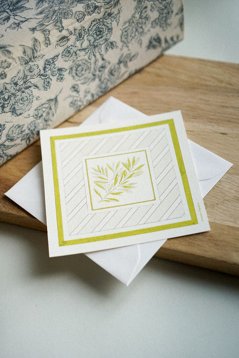 Carte Rameau - Vert anis