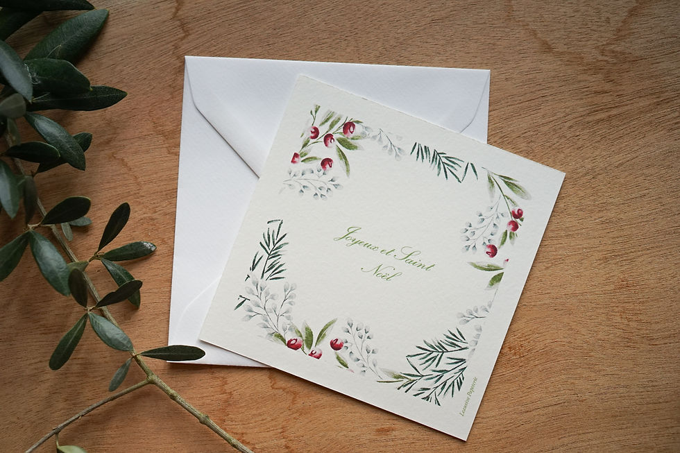 Miniature : Set 4 Cartes de Noël - Vert