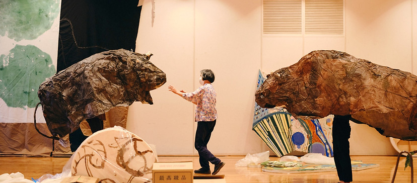 牛島智子作品展「とりのメウオのメそして永常さん」より