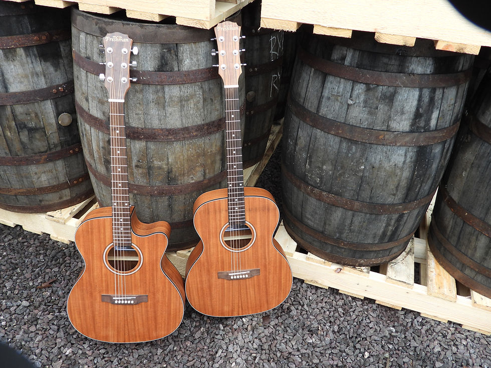 Thumbnail: FALTDWALOC Folk Body Cutaway Solid Top All Walnut + EQ
