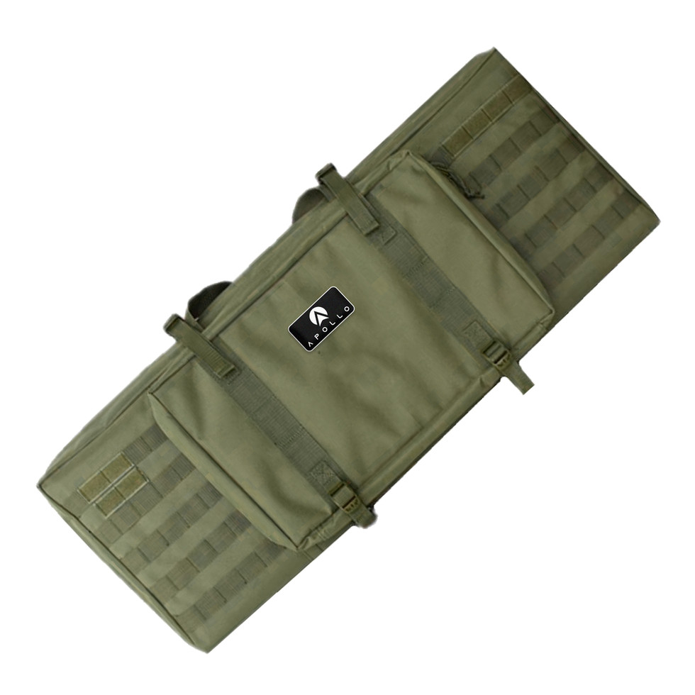 Olive green rifle case, tactical design