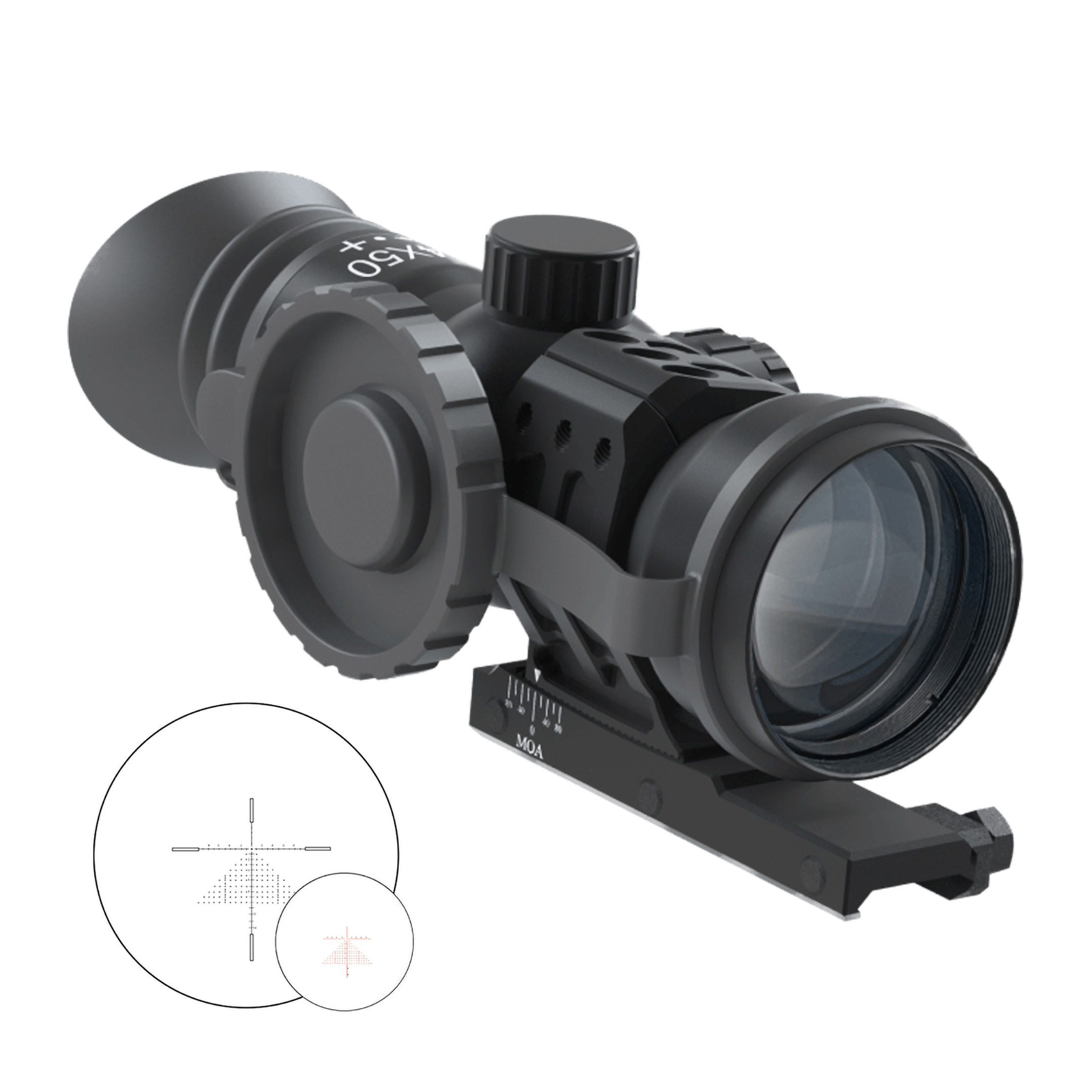 Immersive Optics 14x50 MilDot Extended Prism Scope