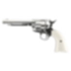 UMAREX Colt SAA .45 Peacemaker Nickel 5.5" Single Action CO2 Pellet Revolver