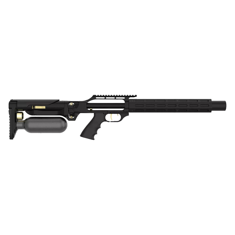 TAIPAN Slash Tactical 420 PCP air rifle, black, side view