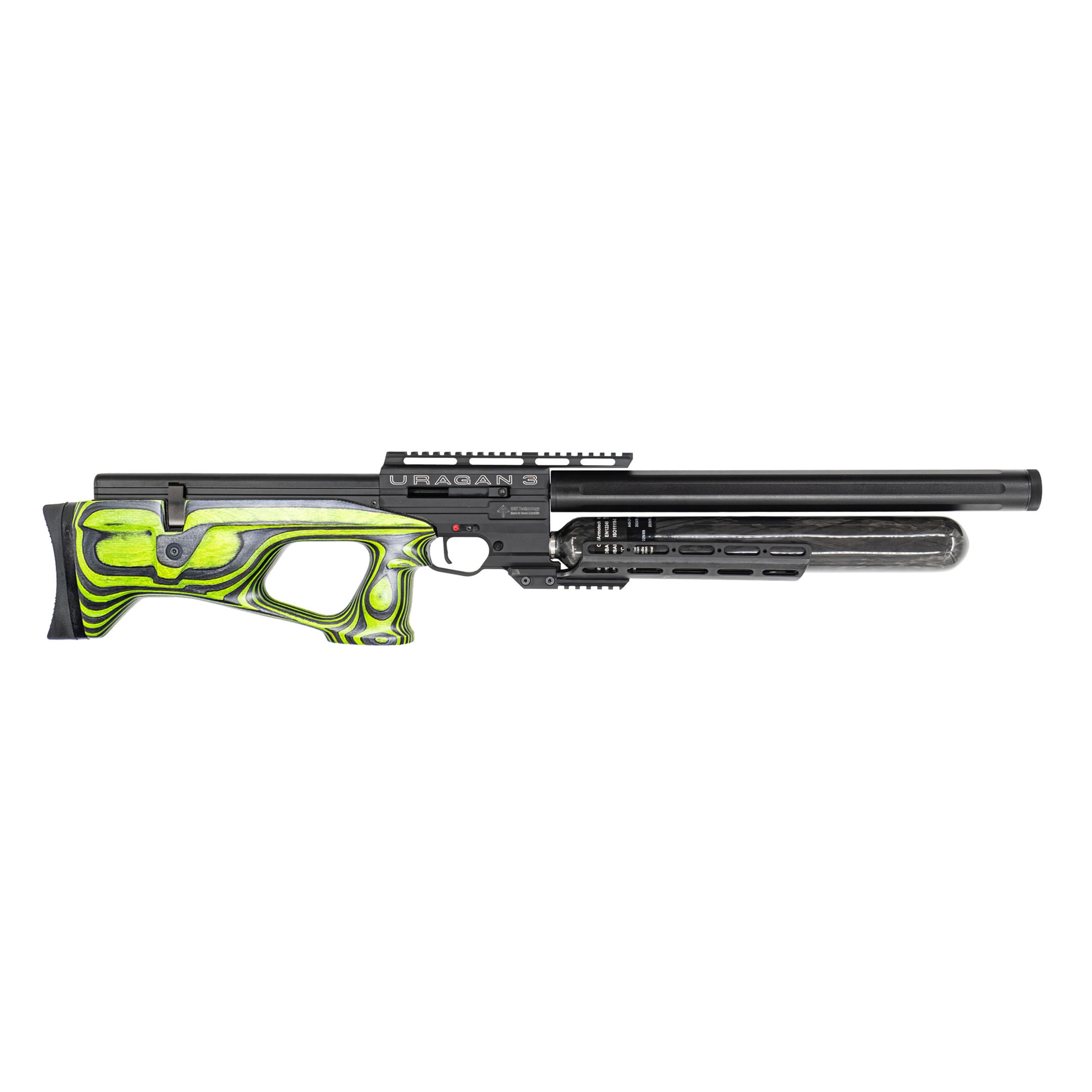 Airgun Technology URAGAN 3 Green Laminate PCP Bullpup Air Rifle