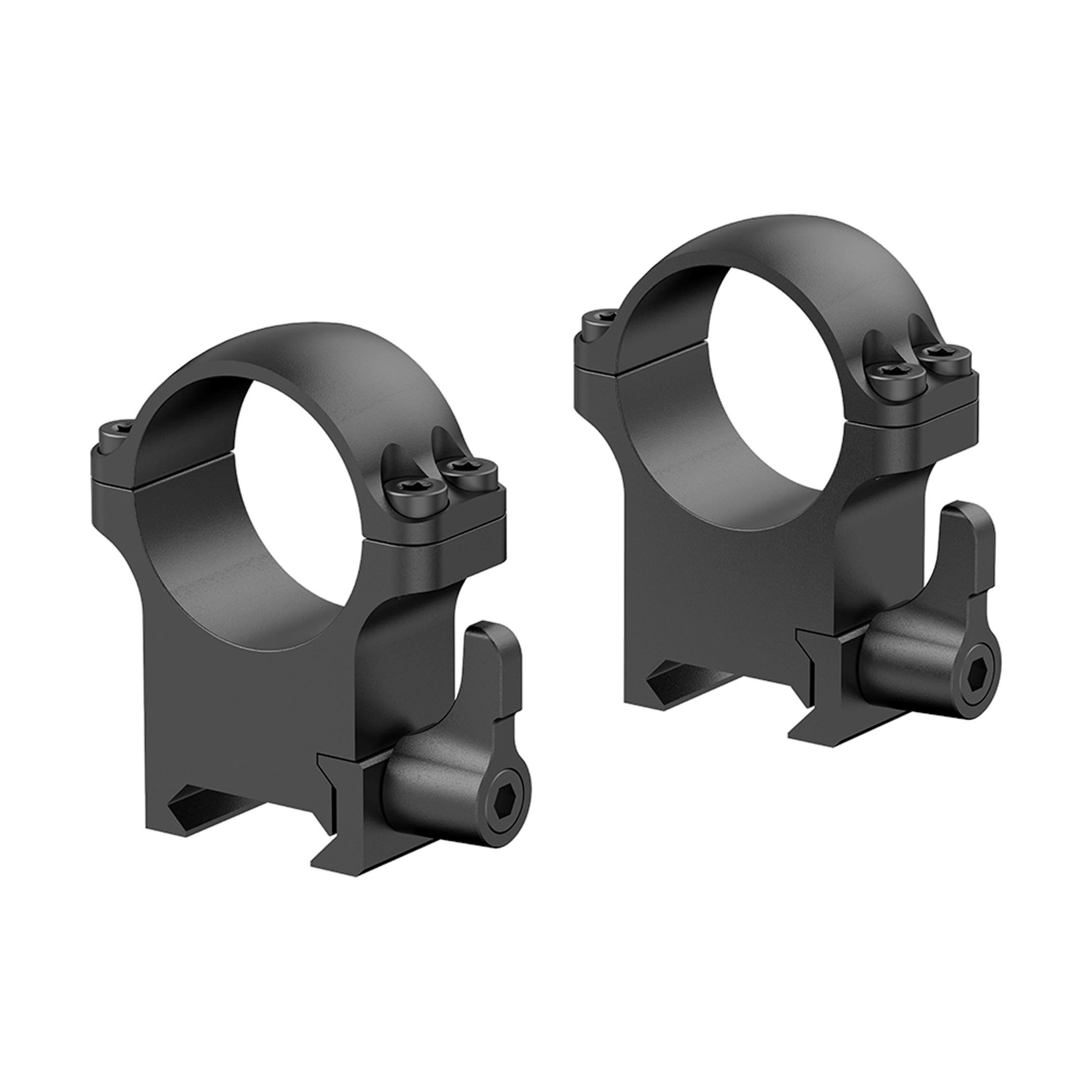 Pair of black scope rings