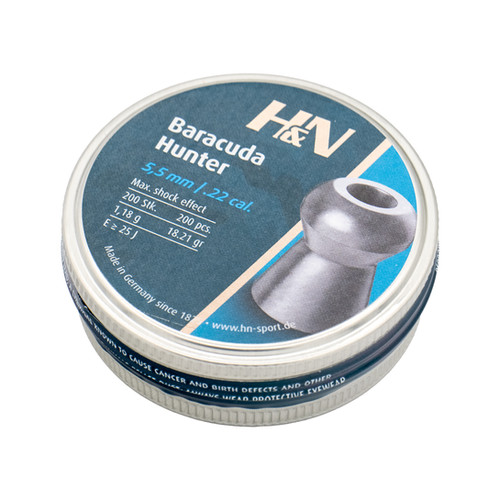 H&N Baracuda Hunter 5.5mm (.22) Pellets (x200) | Vector Air