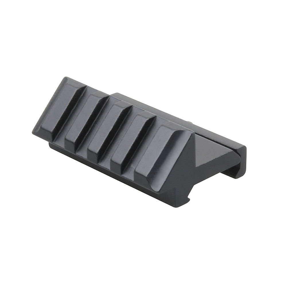 Black 45-degree offset Picatinny rail mount