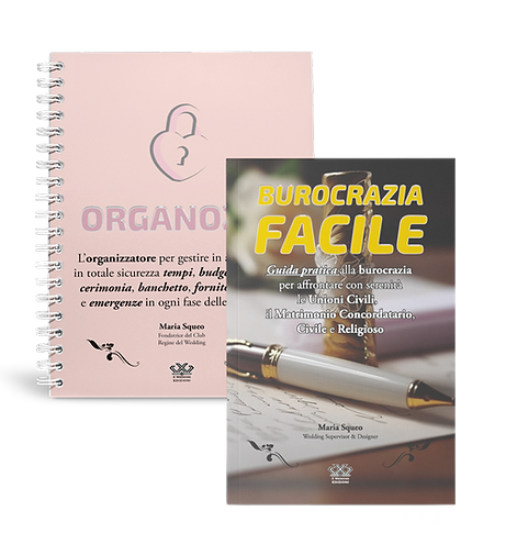 Organozze + Burocrazia Facile - Maria Squeo Wedding Supervisor - Organizzazione Nozze fai da te