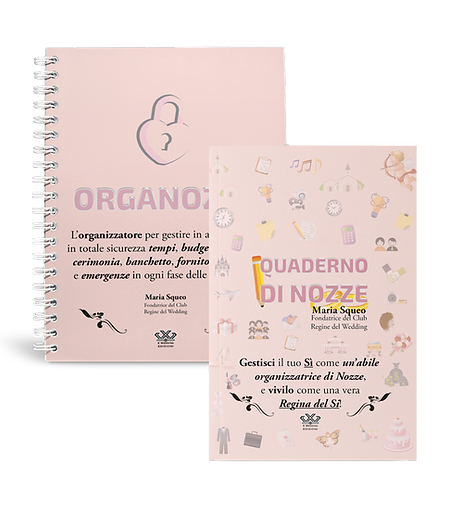 Organozze + Quaderno di Nozze - Maria Squeo Wedding Supervisor - Organizzazione Nozze fai da te