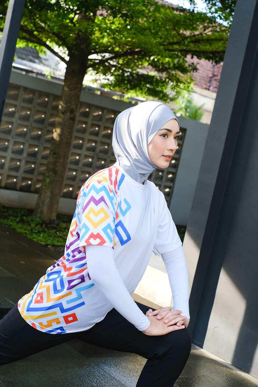 Aisha Hijab Sport dari RedDee dan jersey breathable