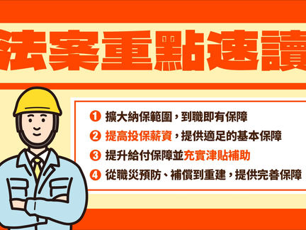 《勞工職業災害保險及保護法》—完善職災勞工保護機制