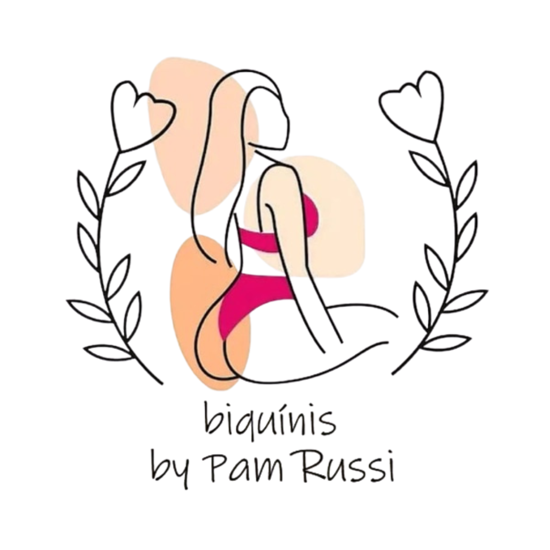 logotipo biquinis by pam russi site moda praia moda fitness designer leo taveira