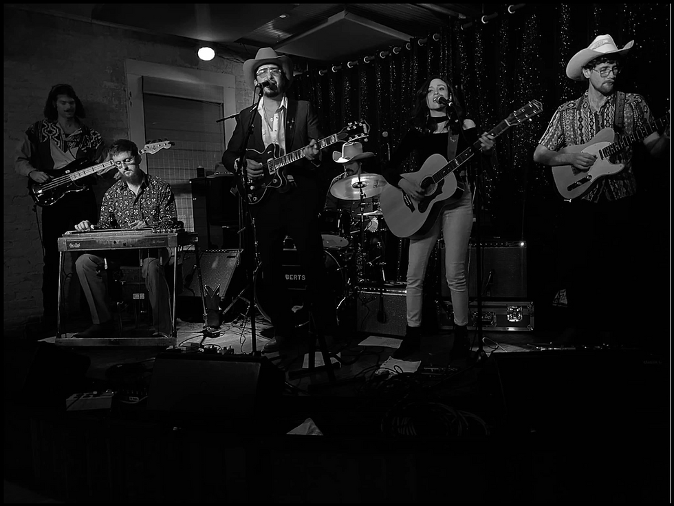 The Western Express playing in an indoor venue