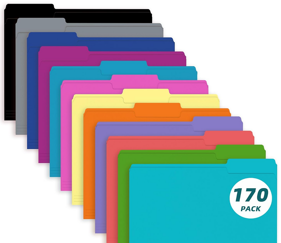 170 Multi-colored Folders