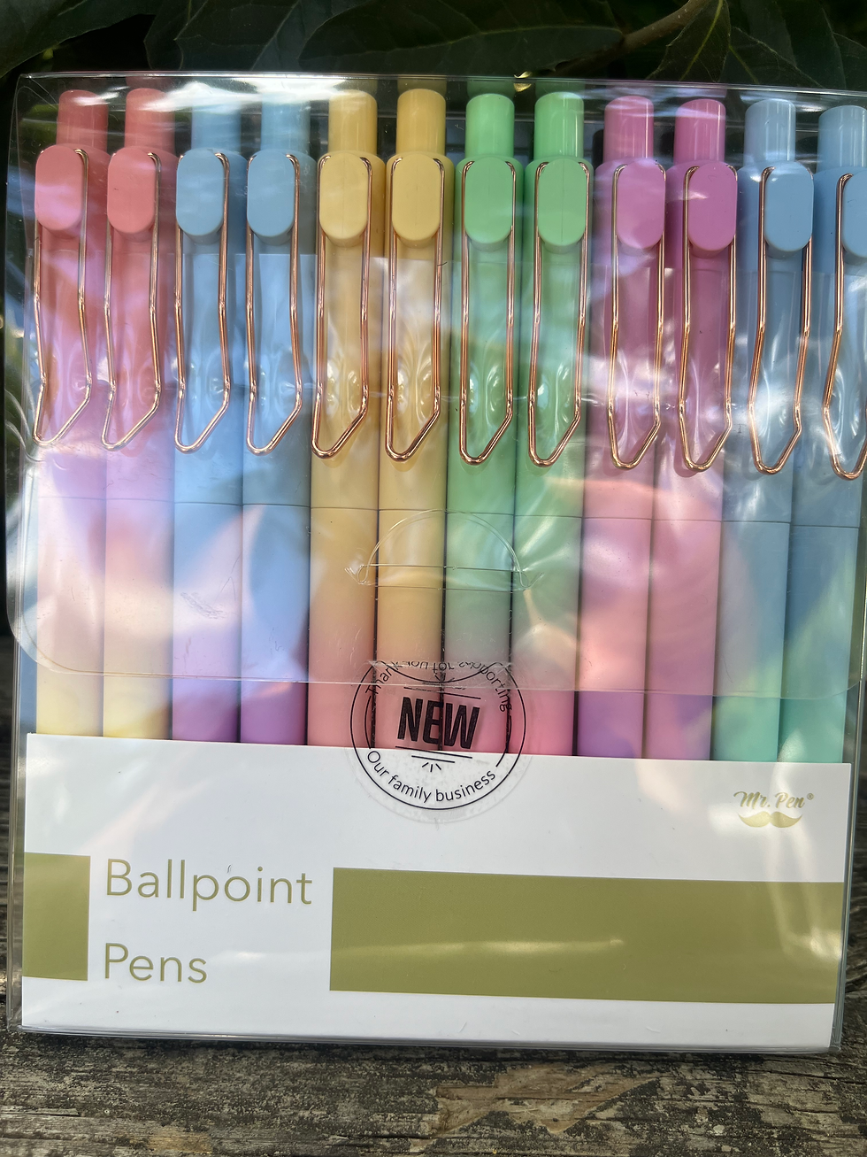 Mr. Pen- Ballpoint Pens, 12 Pack, Gradient Color Barrels, Black Ink