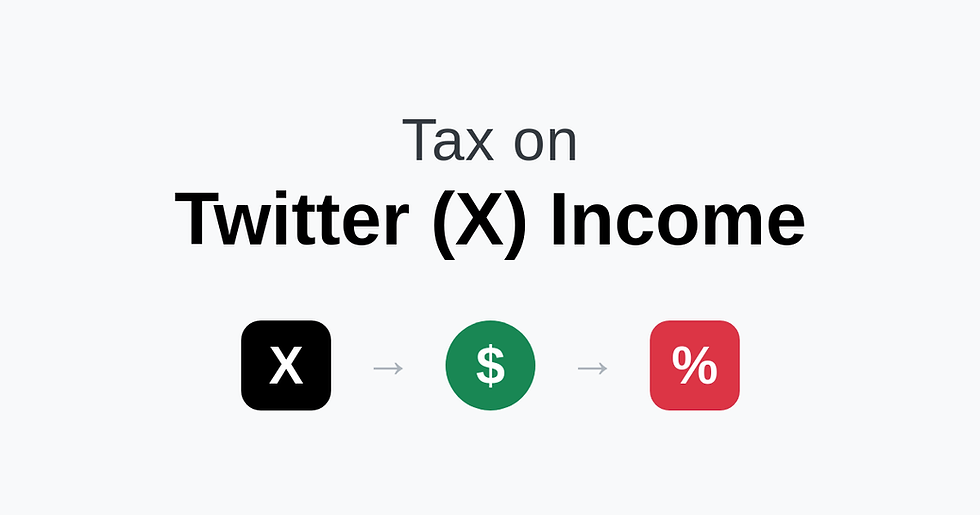Tax on Twitter (X) Income
