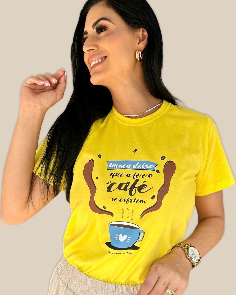 Miniatura: T-shirt Fé e Café 