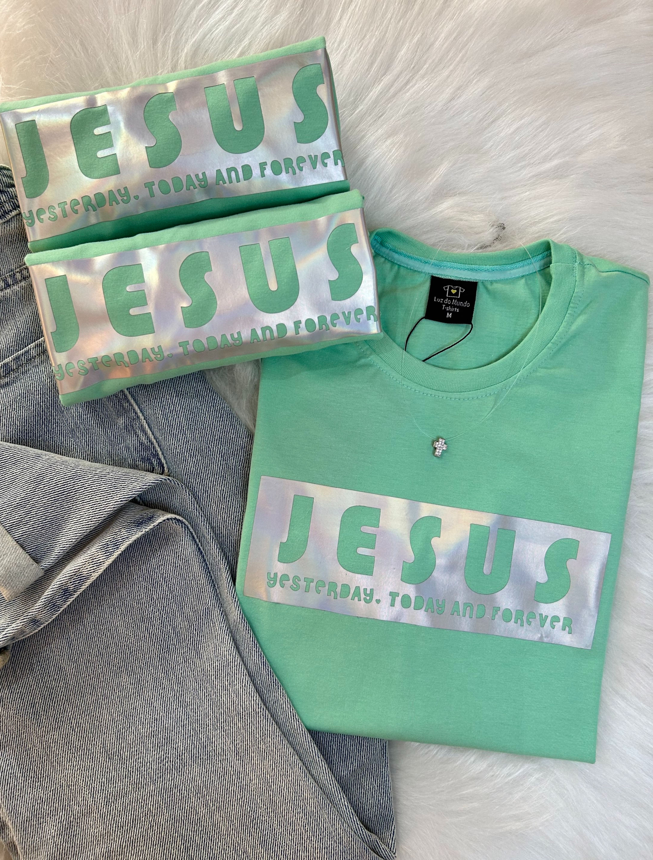 T-shirt Jesus holográfico