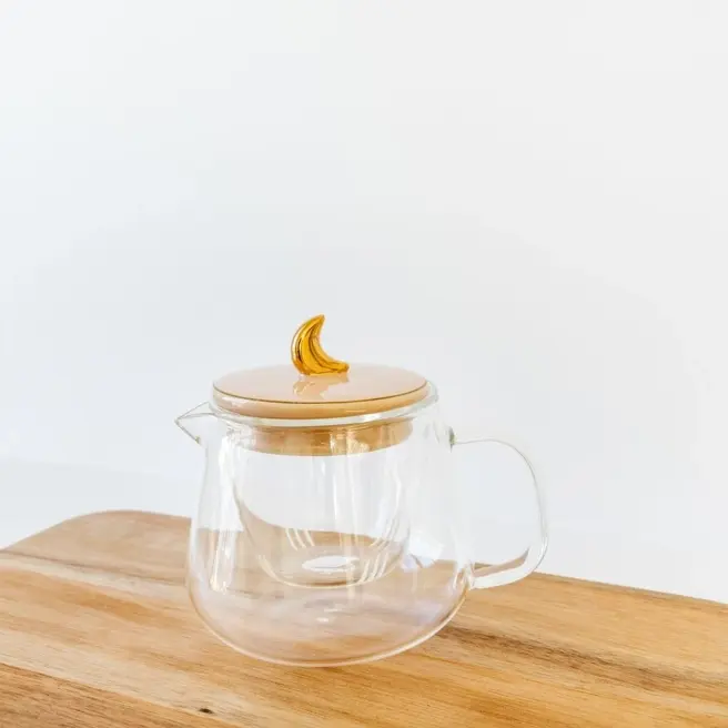 Galaxy Glass Teapot - Moon