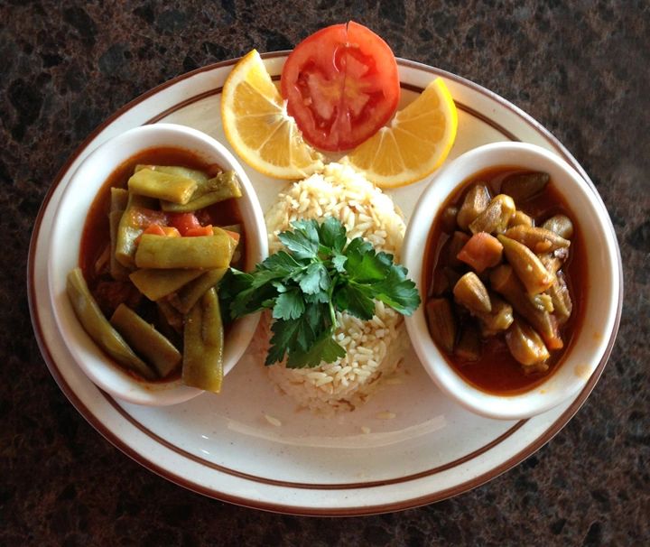 Arranged Food and Objects