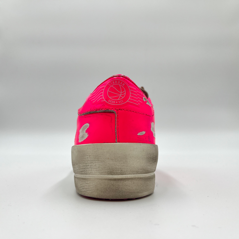 Miniature : Golden Goose | V-Star Femme · Cuir & résille rose