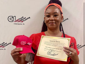 CVTA Member Highlights Student Success - Katherine's Road from Nursing to a Great Trucking Career