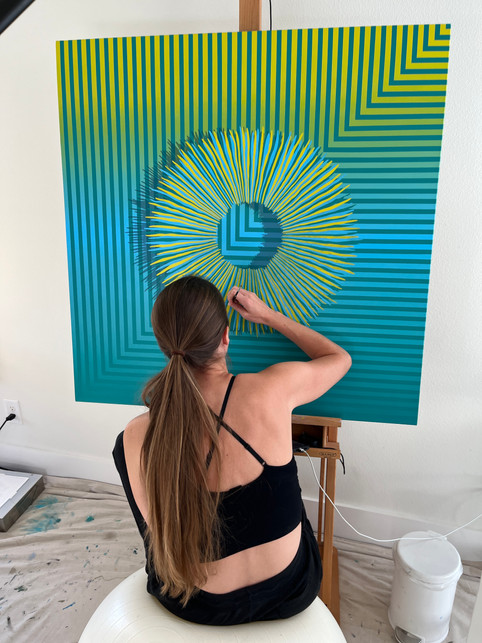 Artist Nikita Coulombe working on Eclipse 5.