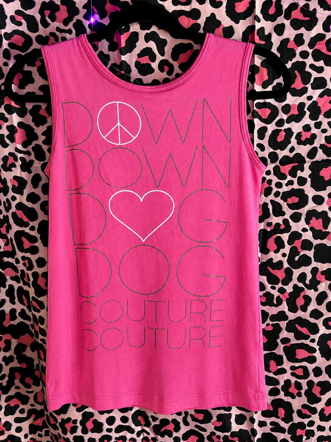Vintage Y2K Juicy Couture “Down Dog Couture” Pink Tank Top