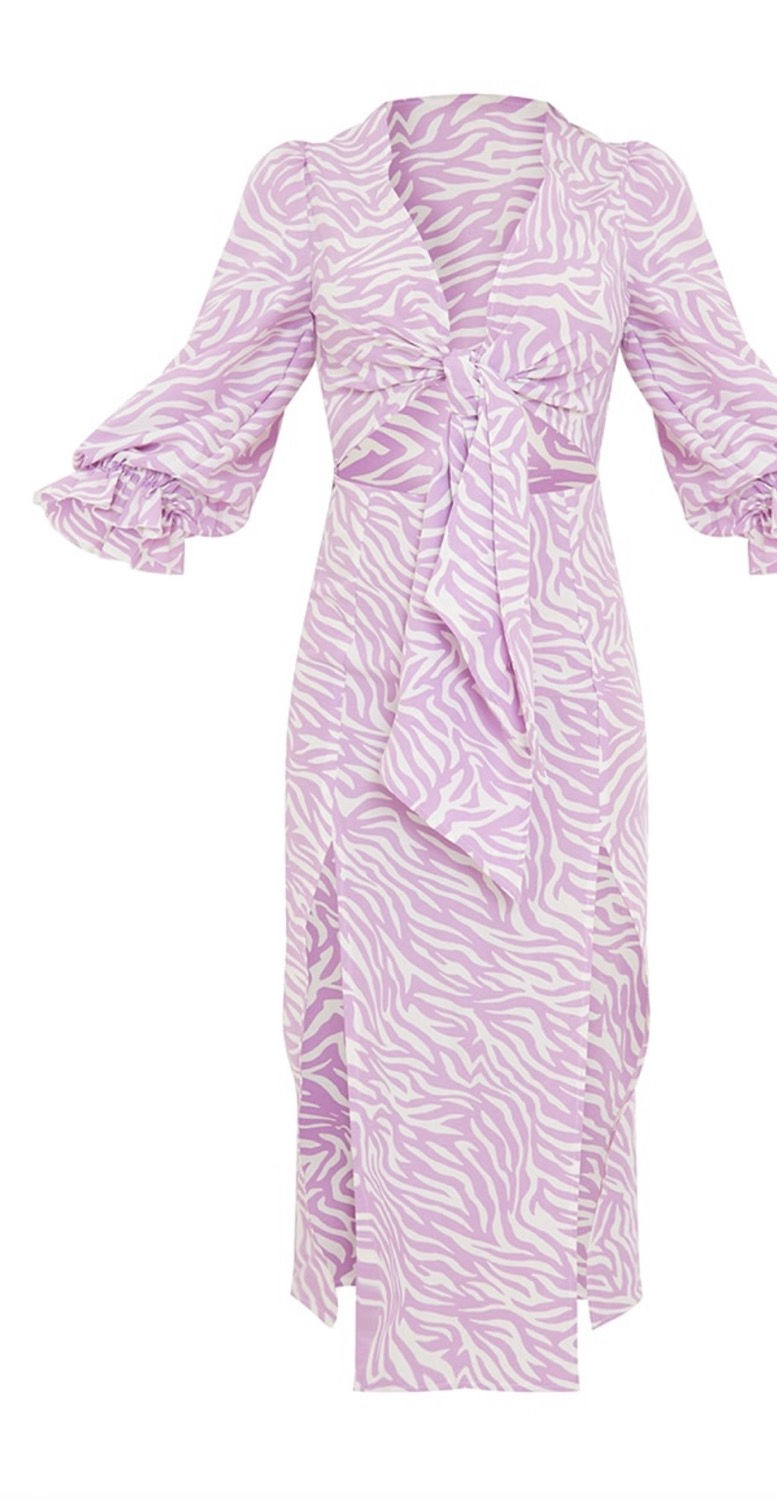 Miniature : PLT Zebra print midi dress