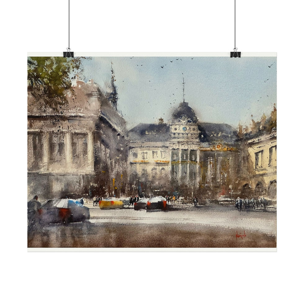 Thumbnail: Paris - print of original watercolor