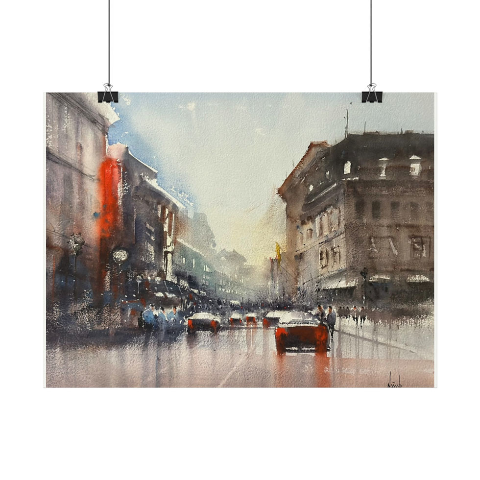 Thumbnail: Montreal - print of original watercolor