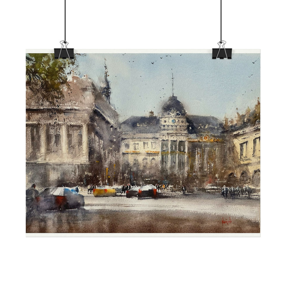 Thumbnail: Paris - print of original watercolor