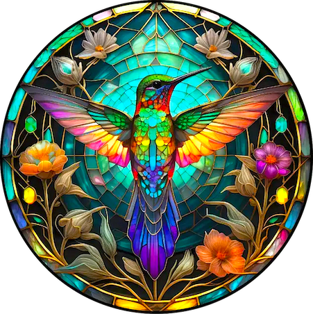 Mosaic Hummingbird 18mm snap