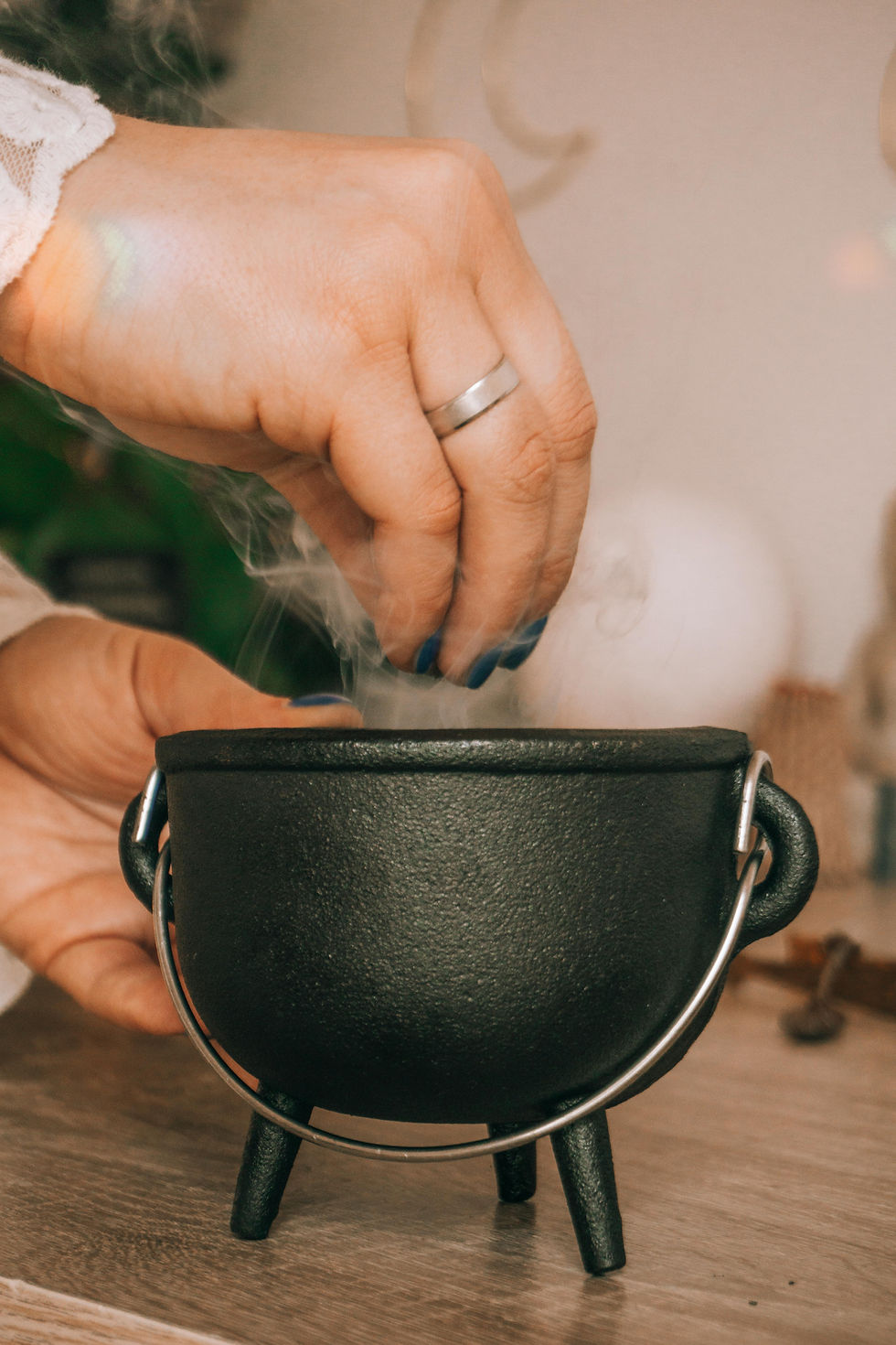 hands adding to cauldron potions herbs Lit Lab London Science and Sip fun things lon