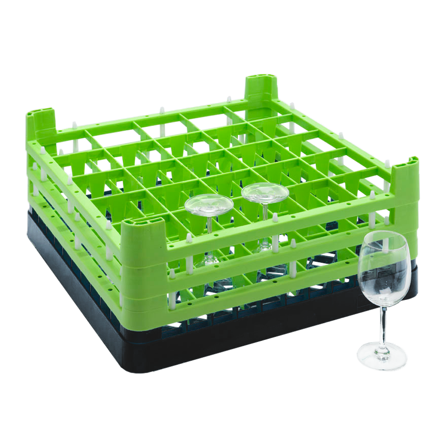 Miniatura: Dishwasher Rack | 25 comp | 3 extender | black-green