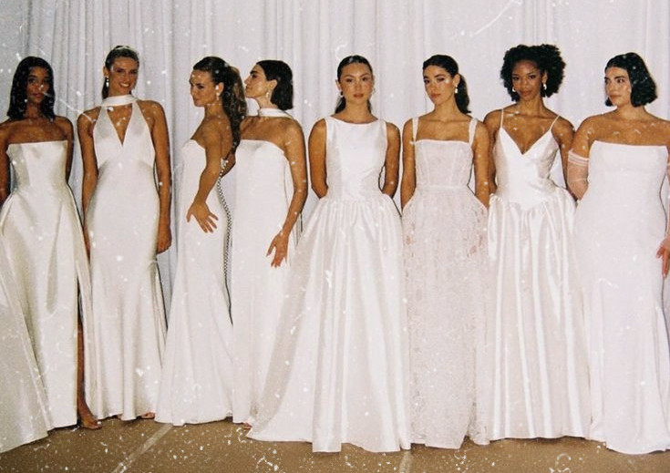 Backstage from the Jenny Yoo New York fa