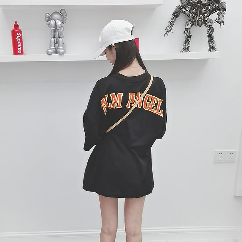 Thumbnail: PALM ANGELS Men's Black Kill The Bear Over Tee T shirt