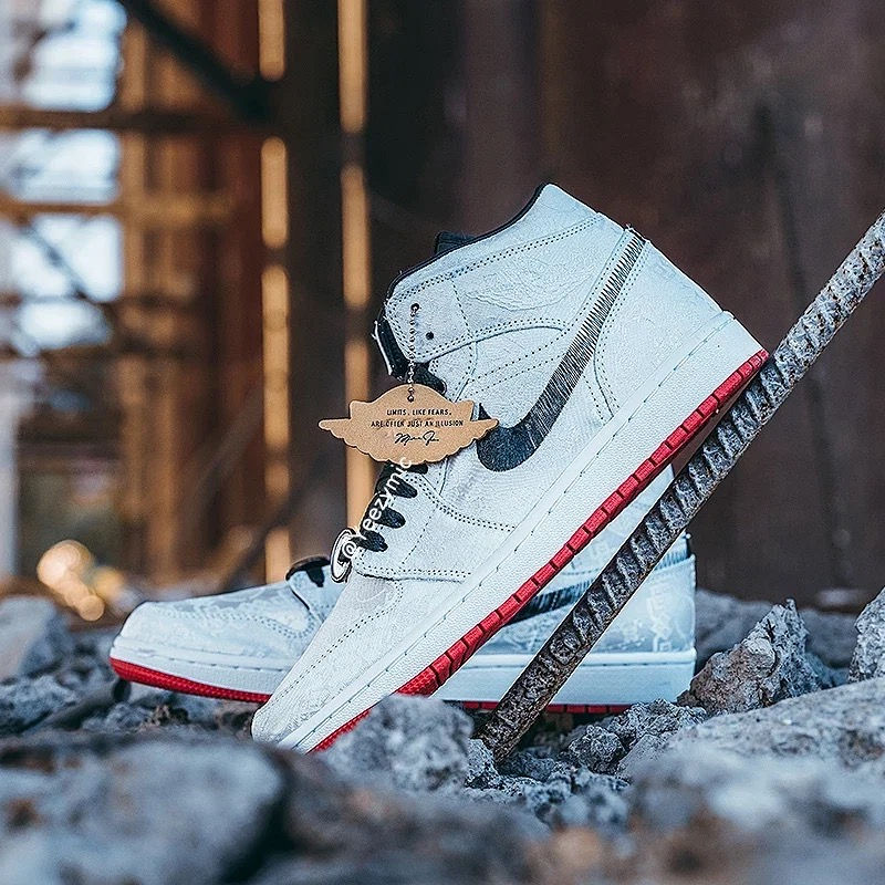 Thumbnail: AJ1 mid Edison white silk