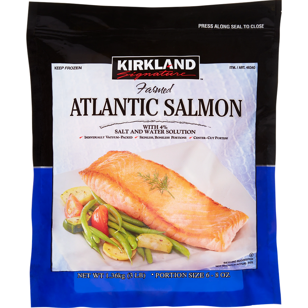 Air Fryer Costco Frozen Salmon Fillets bag