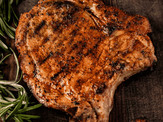 Smoky BBQ Rubbed Air Fryer Pork Loin Chops